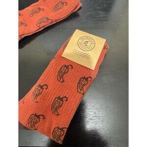New Pair Of Chipotle Socks Orange Unisex One Size